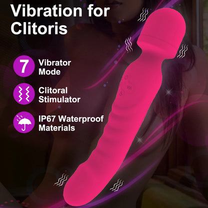 Çift Başlı Vibratör Dildo Isınmalı Klitoris Stimülatörü 64382