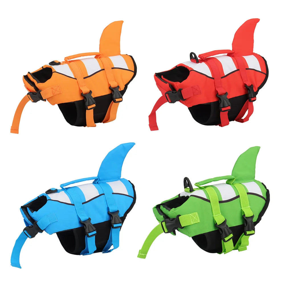 Köpek Can Yeleği Yüzme Yeleği Shark 3744