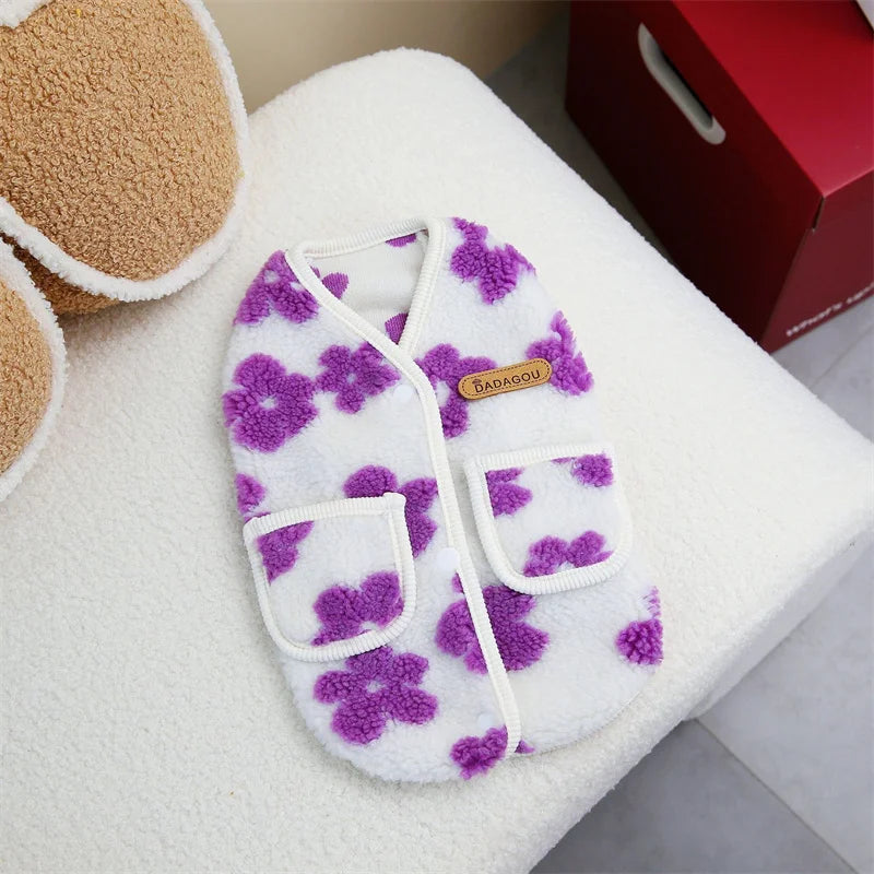 Kedi Hırkası Kışlık Sıcak Tutan Polar Ceket 44638