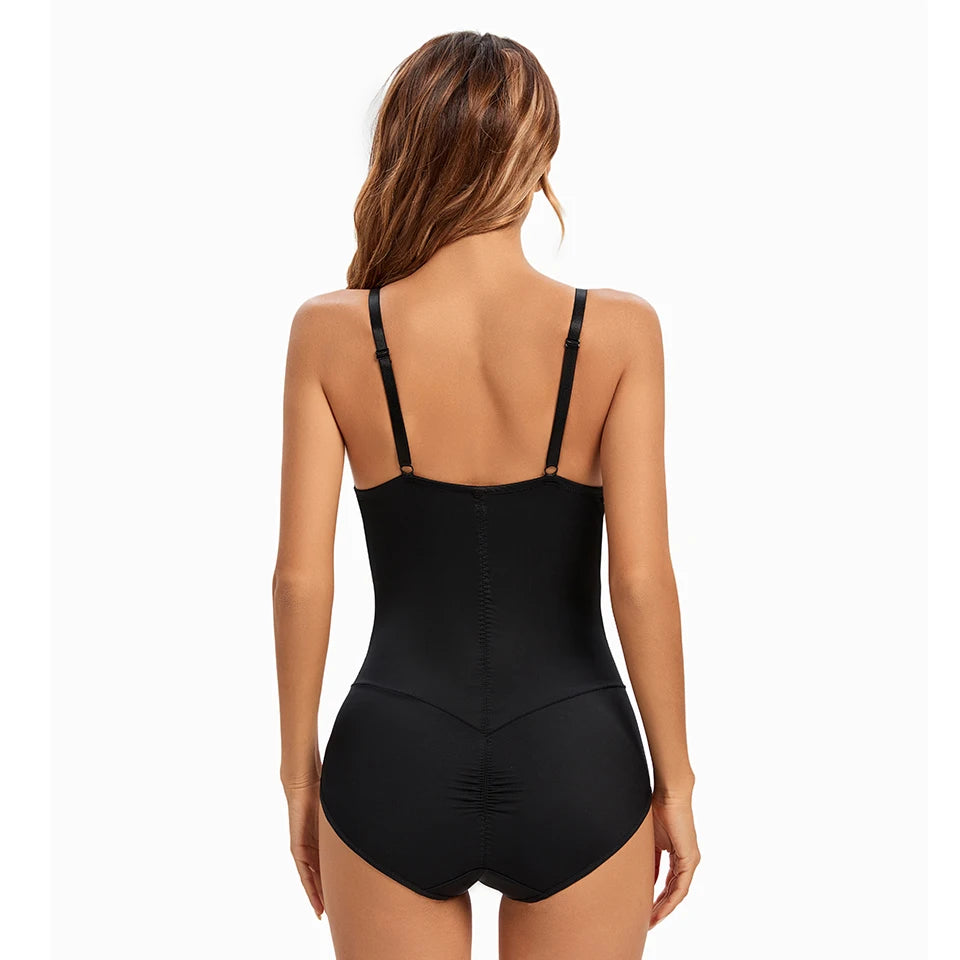 Transparan Detaylı Balenli Push-Up Toparlayıcı Bodysuit Korse 34284 ÜCRETSİZ KARGO