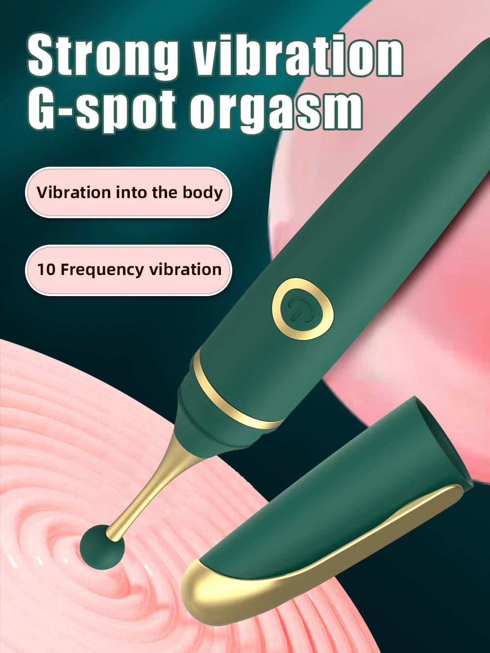 Kalem Tasarımlı Hassas Vibratör 3 Başlıklı 10 Modlu Şarjlı ve Gizli Klitoris Uyarıcı 83150