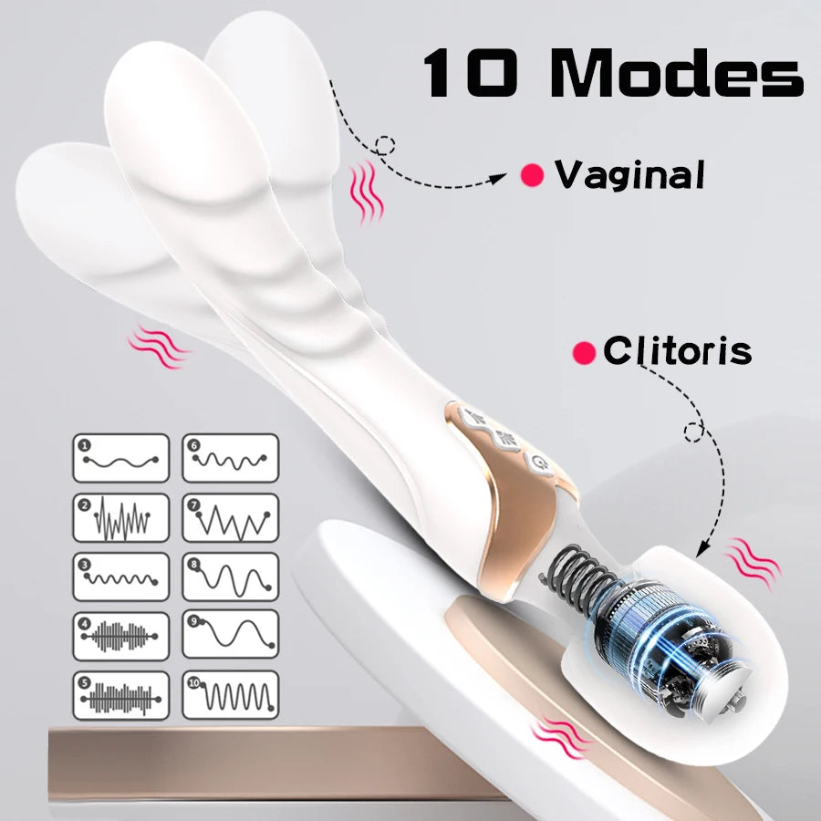 Çift Motorlu Vibratör Dildo  G Spot Çift Başlı  13116