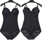 Dantel Detaylı Balenli Push-Up Toparlayıcı Bodysuit Korse 40193