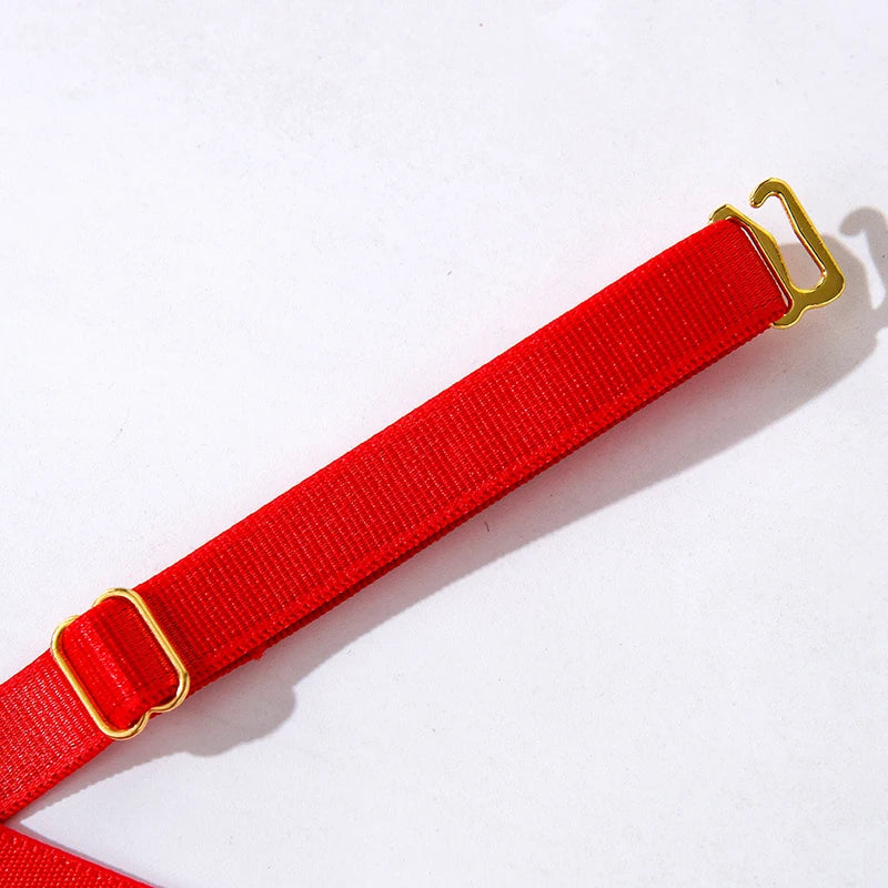 Bandaj Detaylı Halter Yaka Bodysuit Yüksek Kesim Siyah Fantazi Vücut Çorabı 35565