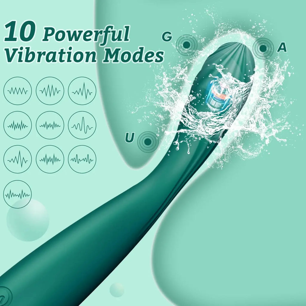 Kavisli Parmak Vibratör 10 Titreşim Modlu Klitoris Uyarıcı İpeksi Silikon 45272