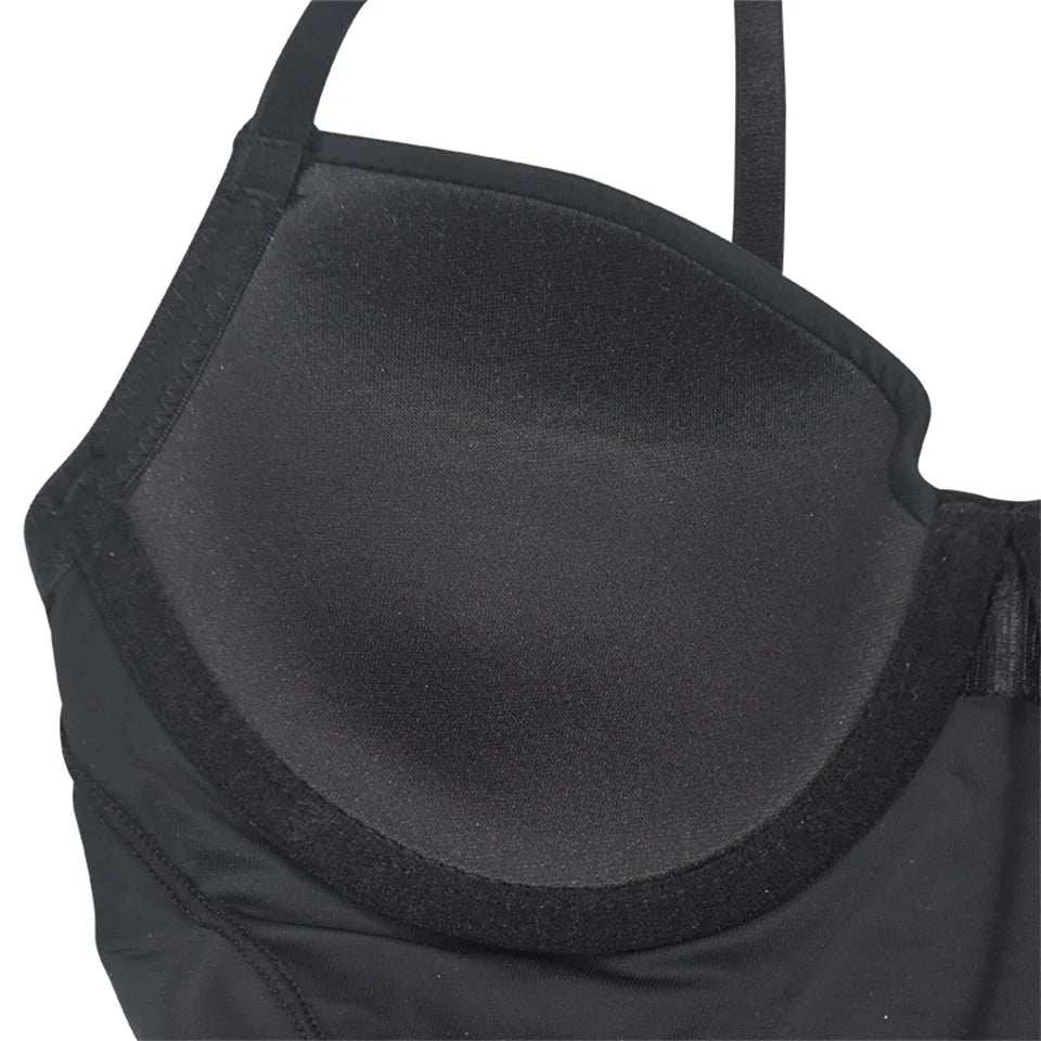 Dantel Detaylı Balenli Push-Up Toparlayıcı Bodysuit Korse 40193