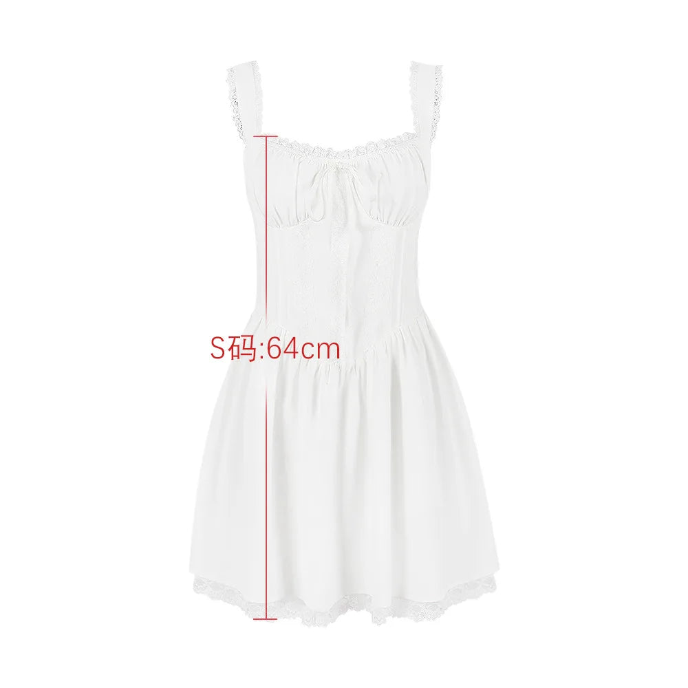 فستان نسائي قصير باللون الأبيض 00436