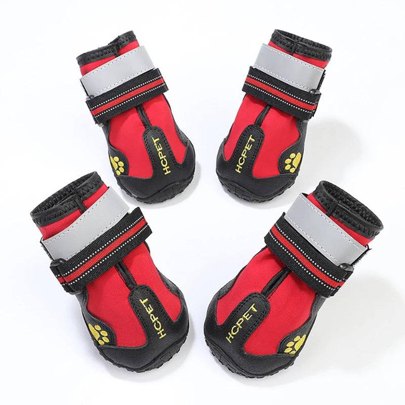 Reflektörlü Su Geçirmez Köpek Ayakkabısı Kaymaz Tabanlı 22796