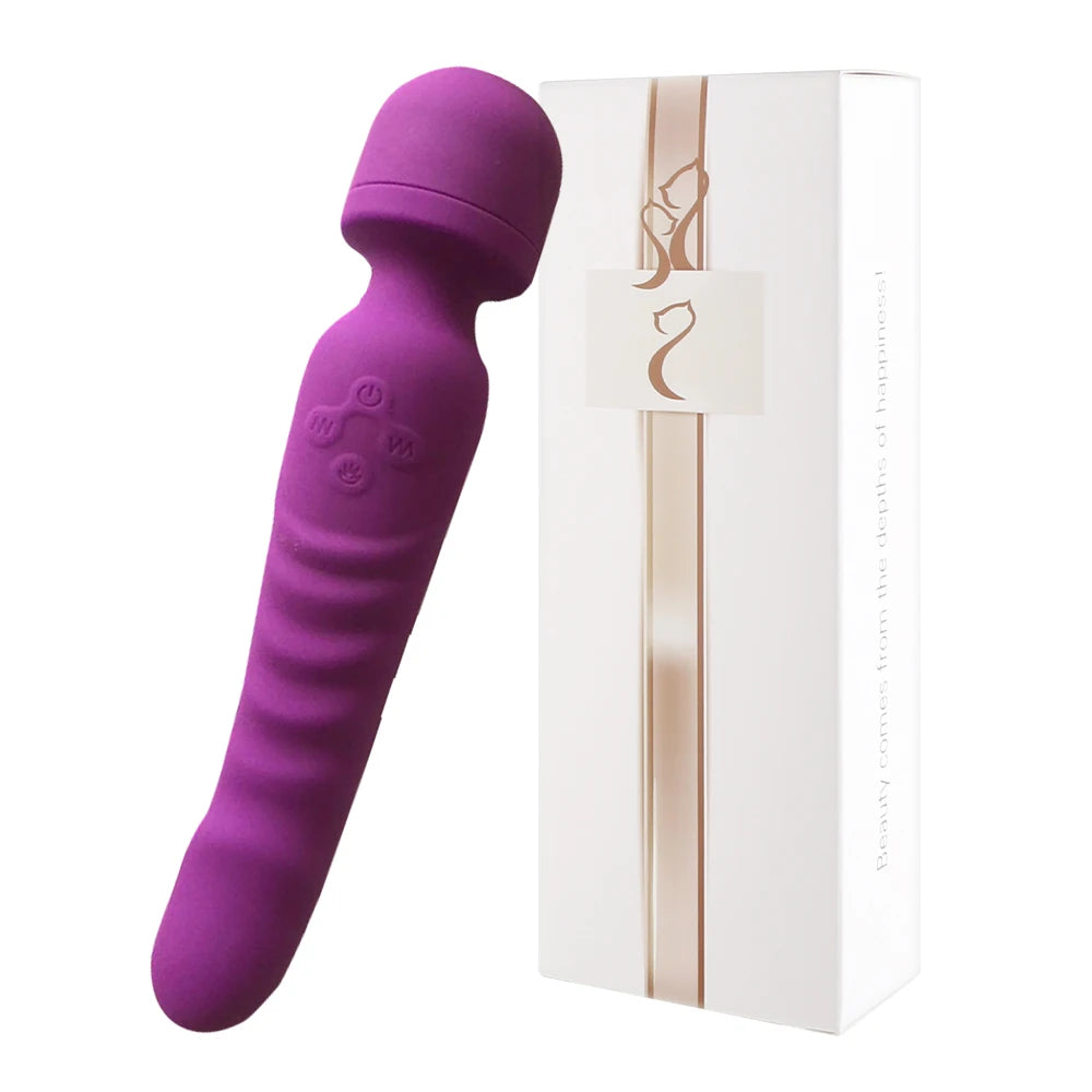 Çift Başlı Vibratör Dildo Isınmalı Klitoris Stimülatörü 64382