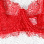 5 Parça Tasmalı Jartiyer Seti Harness Detaylı, Dantelli Fantazi İç Giyim Takımı 85218