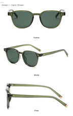 Retro Kare Polarize Güneş Gözlüğü UV400 Unisex 91168