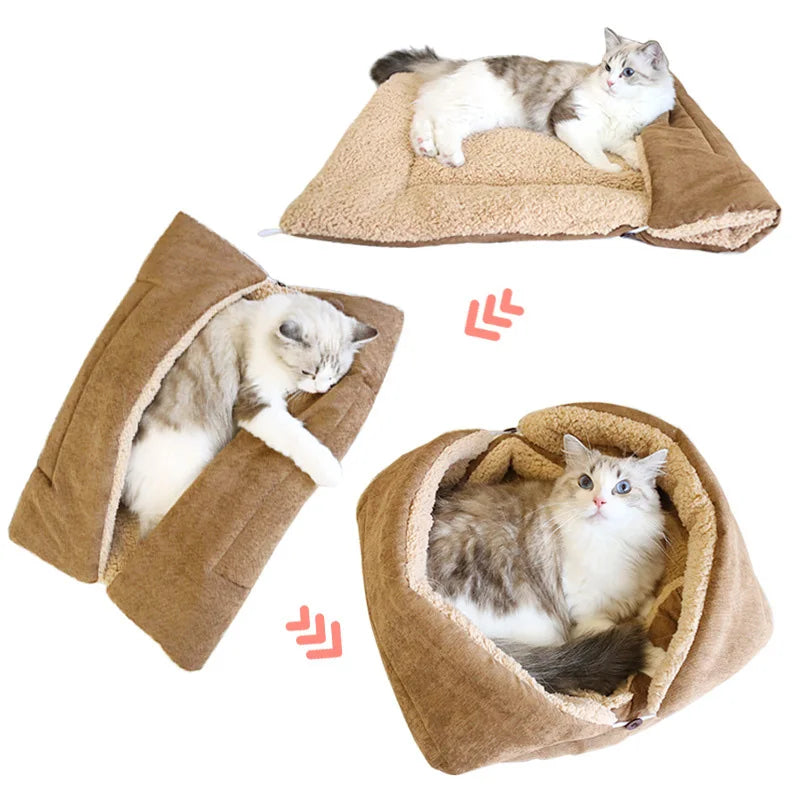 Katlanabilir Kedi Yatağı - Sıcak ve Rahat 02521