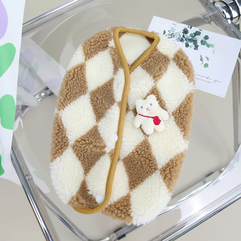 Kedi Hırkası Kışlık Sıcak Tutan Polar Ceket 44638