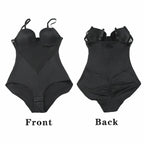 Transparan Detaylı Balenli Push-Up Toparlayıcı Bodysuit Korse 34284 ÜCRETSİZ KARGO