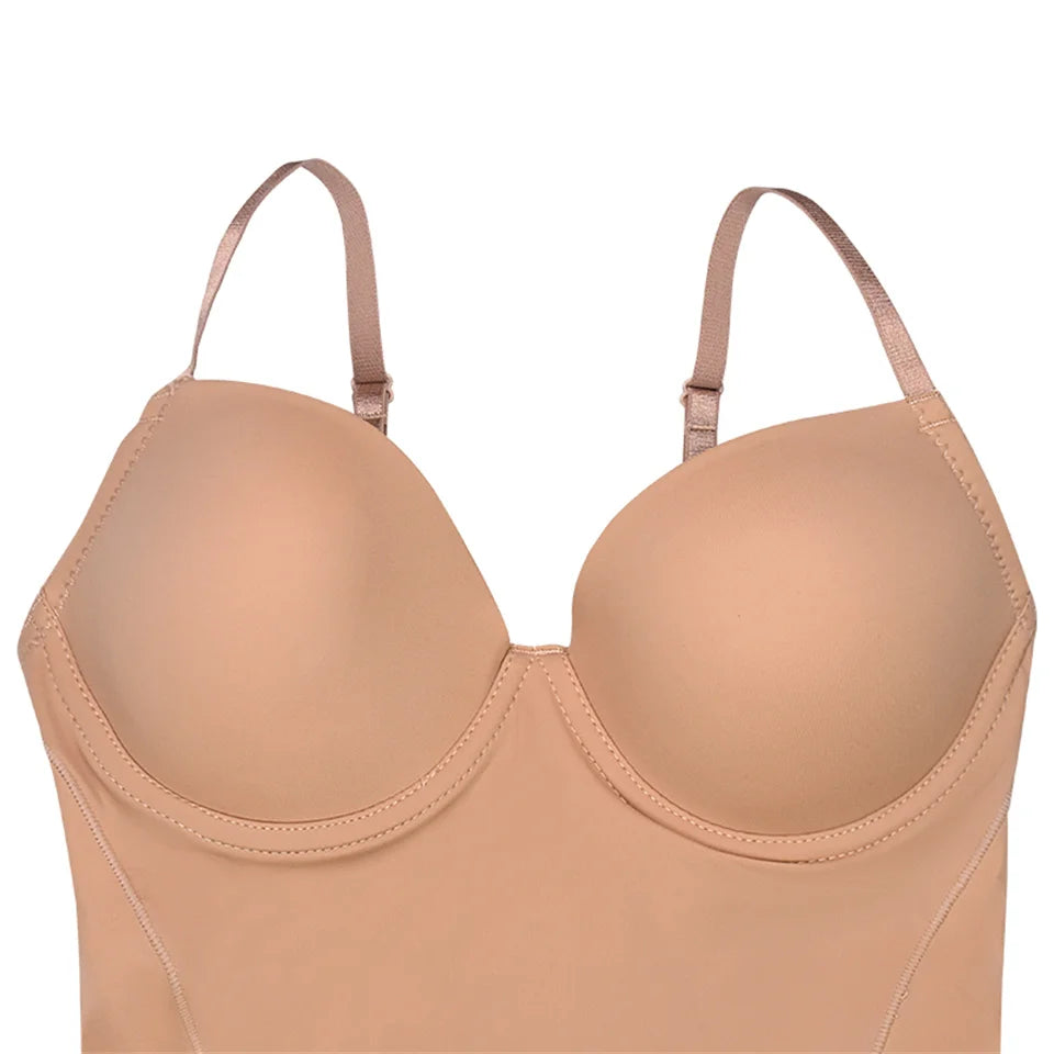 Dantel Detaylı Balenli Push-Up Toparlayıcı Bodysuit Korse 40193