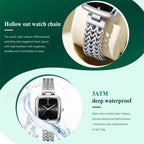 Kadın Saati Örgü Kordonlu Kare Kadran 65745