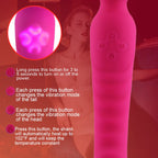 Çift Başlı Vibratör Dildo Isınmalı Klitoris Stimülatörü 64382