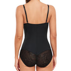 Dantel Detaylı Balenli Push-Up Toparlayıcı Bodysuit Korse 40193