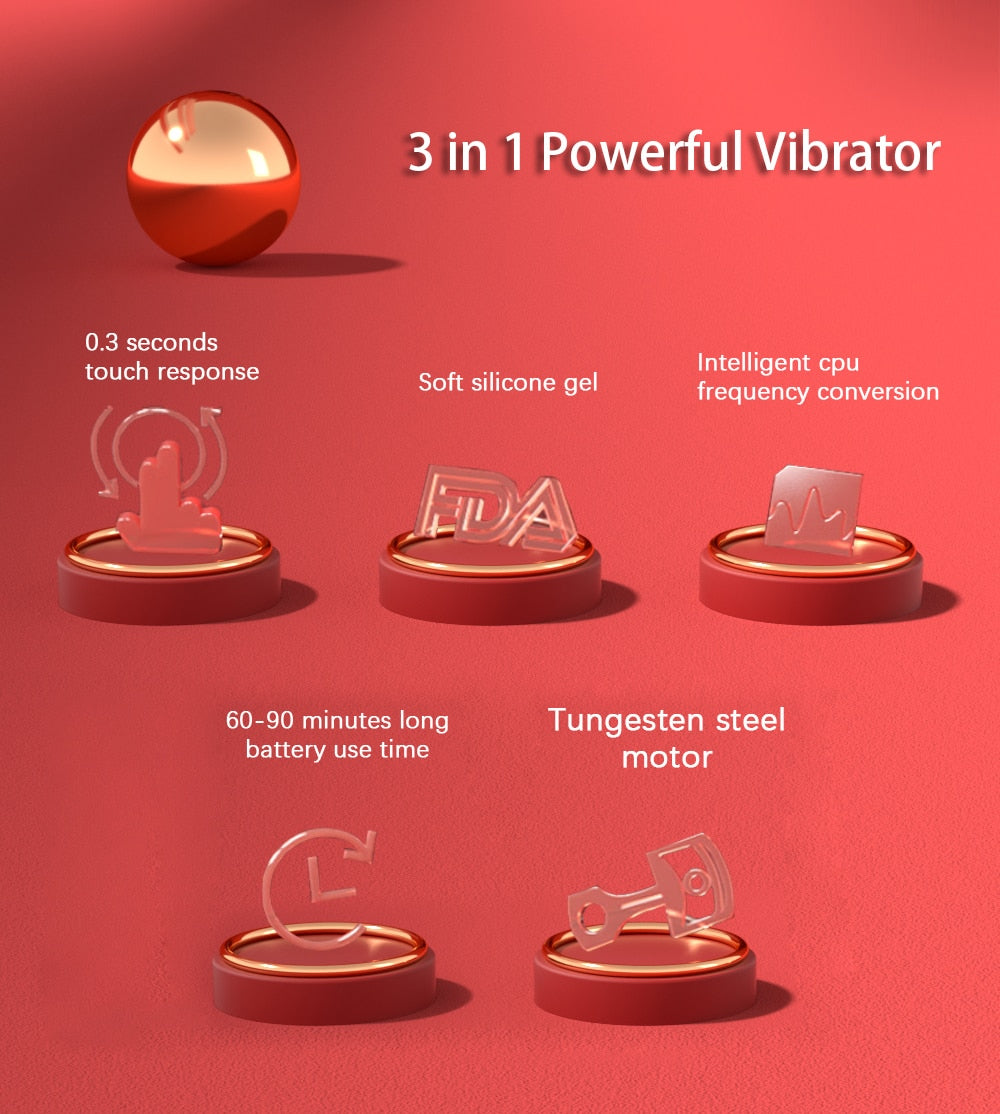 Vibratör Klitoris Uyarı G Spot Uyarıcı 21 modlu Dildo 83164