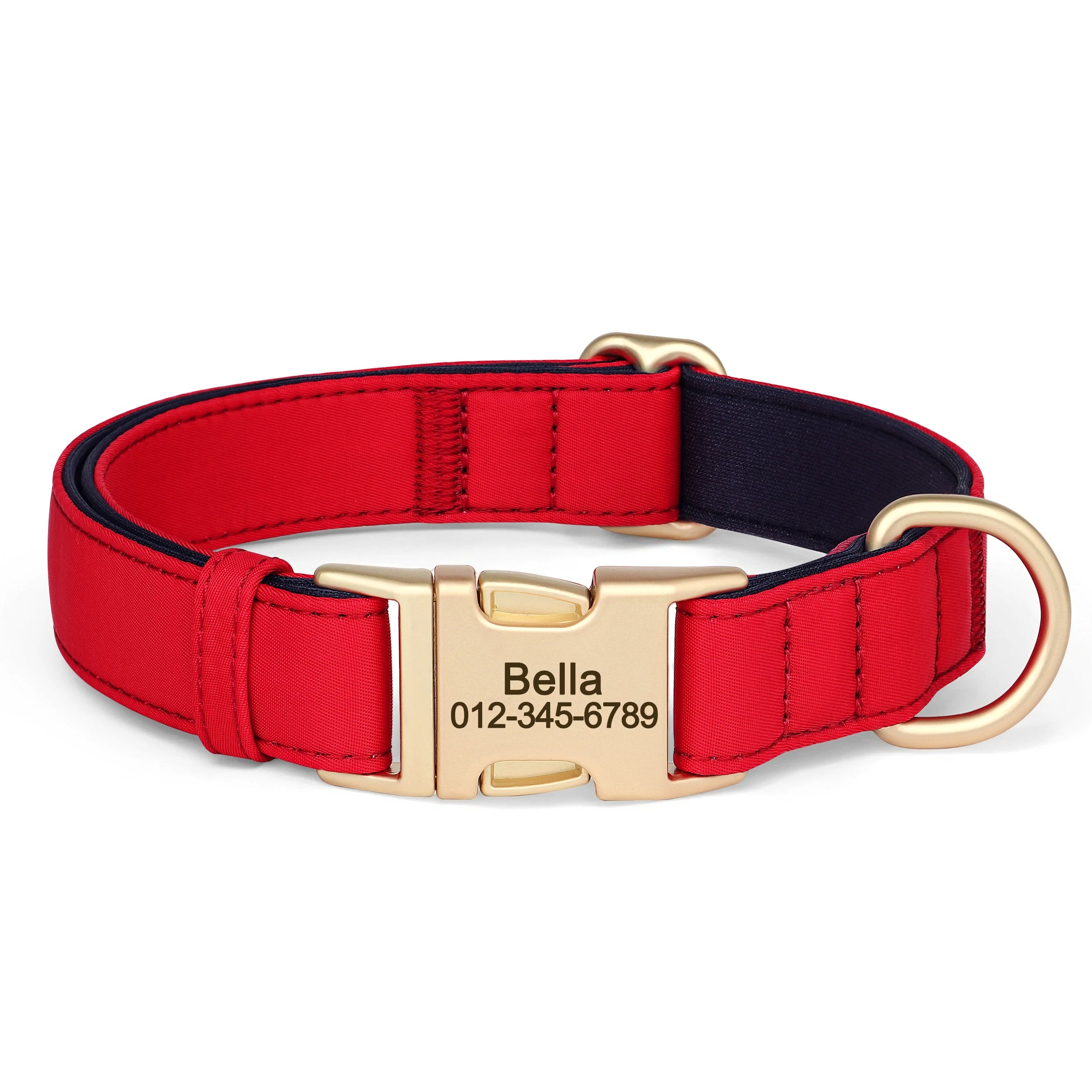 İsimli Köpek Tasması Yumuşak Pedli Ayarlanabilir 44137
