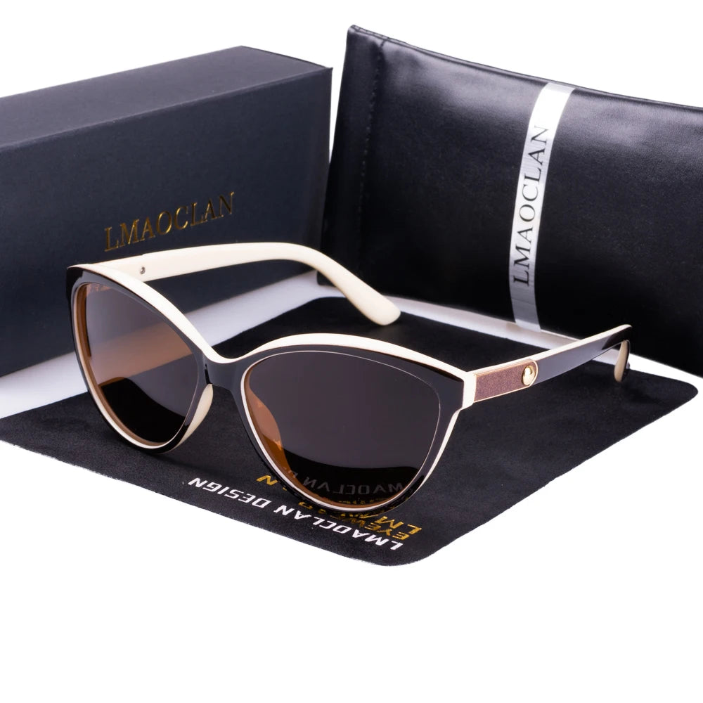 Cat Eye Güneş Gözlüğü - Kadın Polarize Gözlük UV400 Koruma 82520
