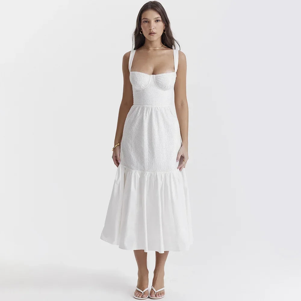 Kadın Yazlık Beyaz Elbise