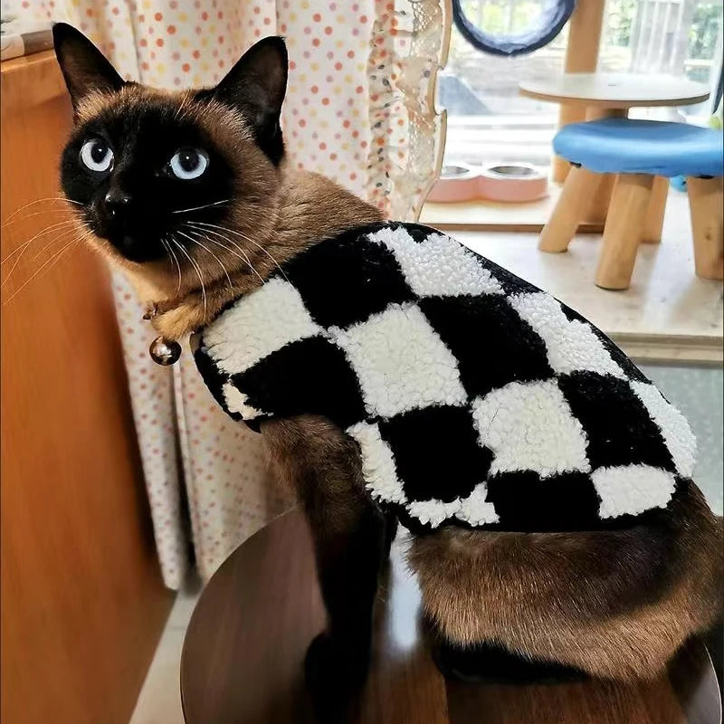 Kedi Hırkası Kışlık Sıcak Tutan Polar Ceket 44638