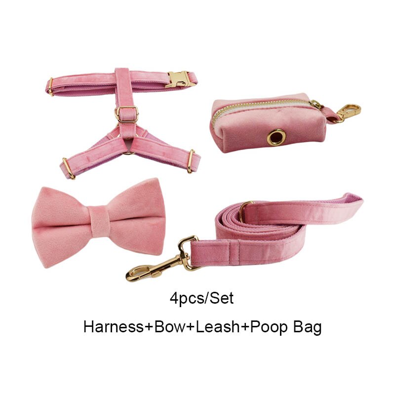 Köpek Boyun Tasması İsimli Pembe Kadife  240723