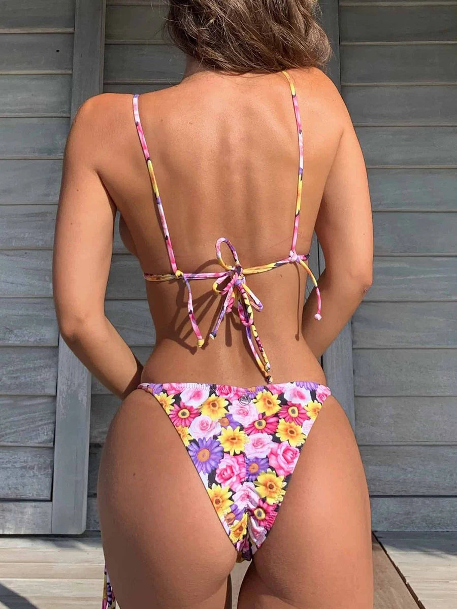 Kadın Mikro Bikini Thong Brazilian Bikini 71065