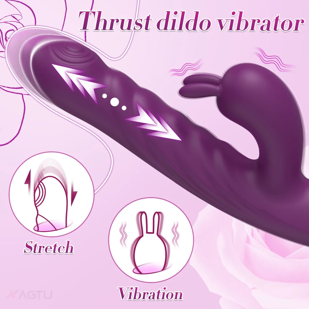 Titreşimli G Noktası ve Klitoris Uyarıcı Rabbit Vibratör 45802