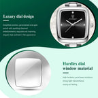 Kadın Saati Örgü Kordonlu Kare Kadran 65745