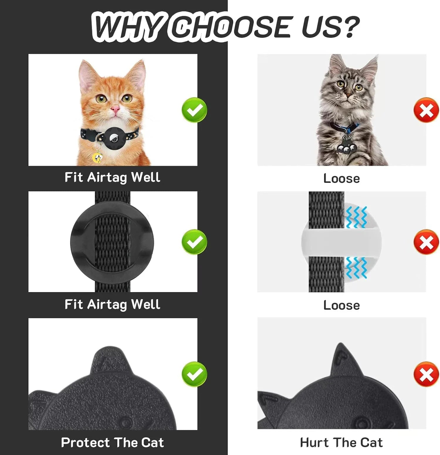 AirTag Uyumlu Akıllı Kedi Tasması 26334