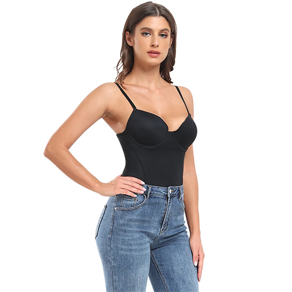 Dantel Detaylı Balenli Push-Up Toparlayıcı Bodysuit Korse 40193