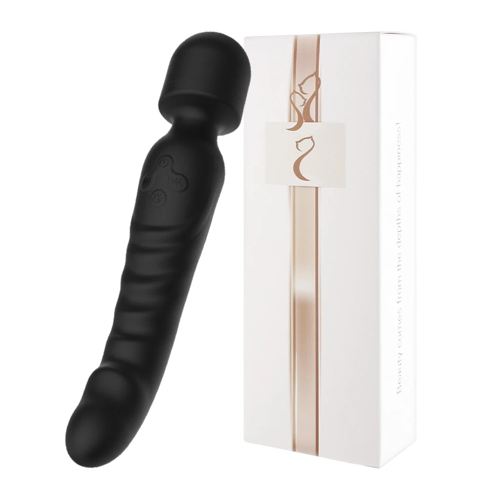 Çift Başlı Vibratör Dildo Isınmalı Klitoris Stimülatörü 64382