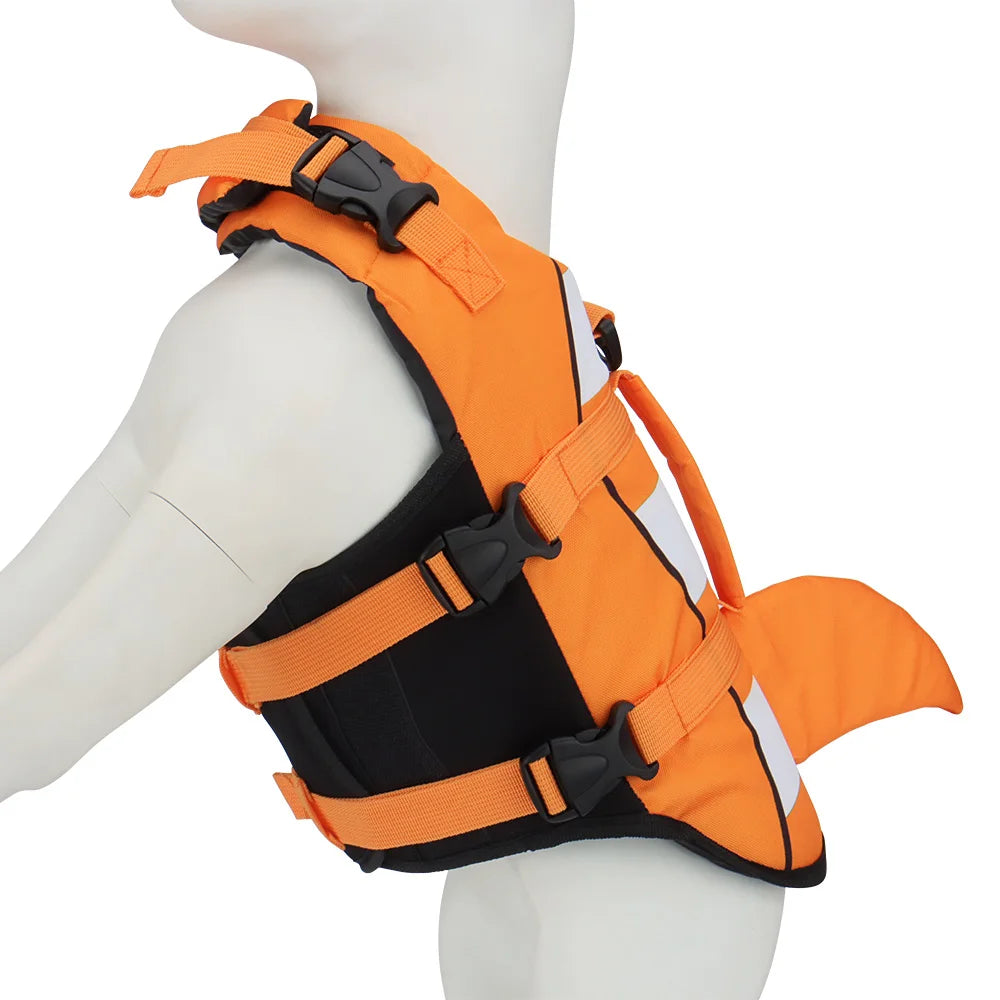 Köpek Can Yeleği Yüzme Yeleği Shark 3744