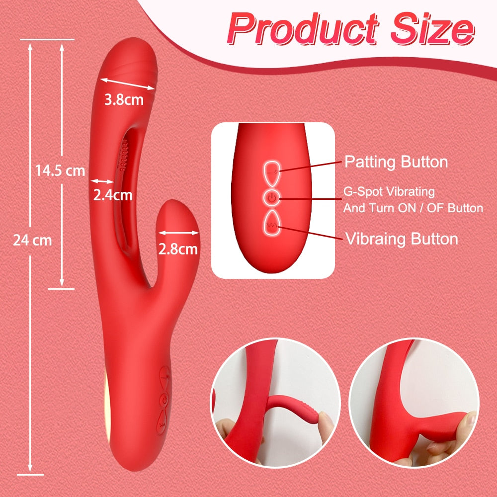 Vibratör Klitoris Uyarı G Spot Uyarıcı 21 modlu Dildo 83164