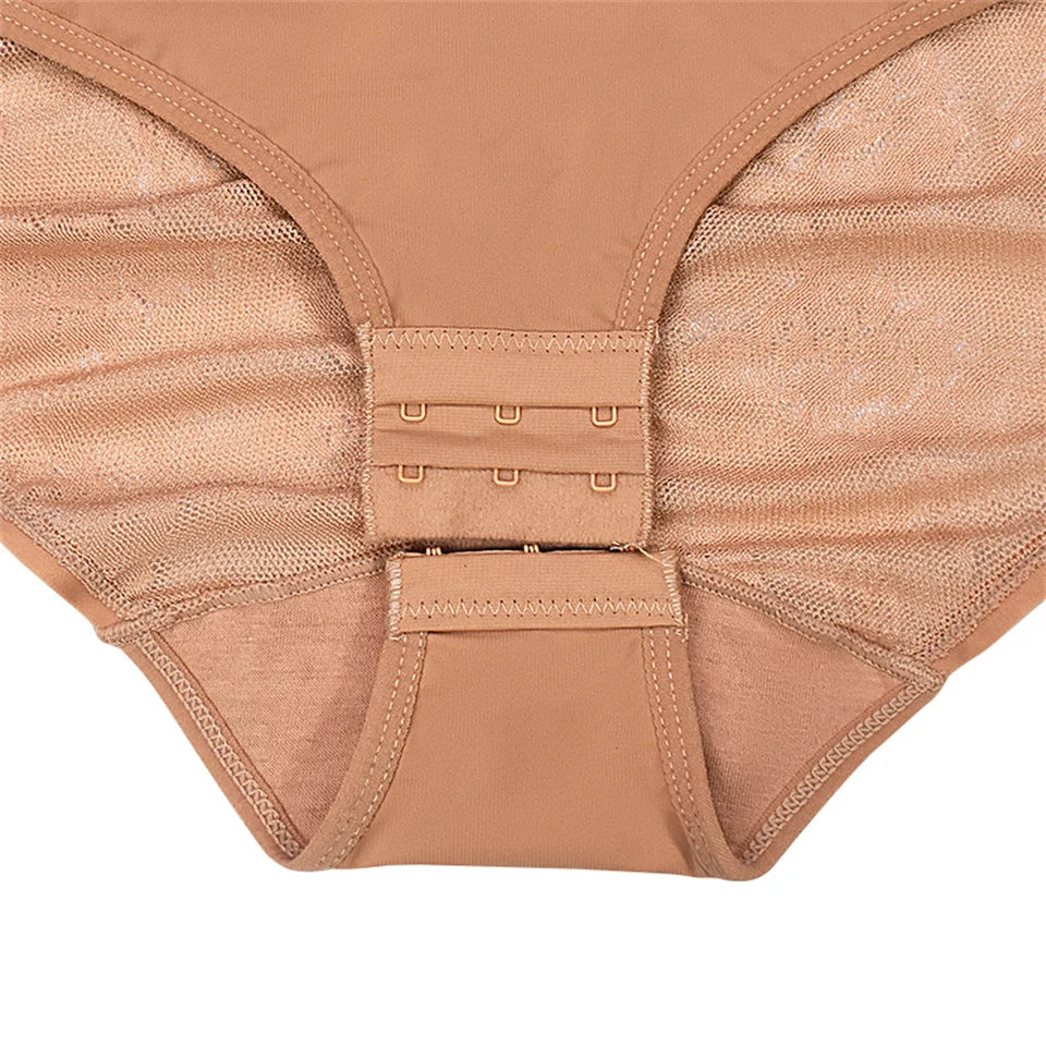 Dantel Detaylı Balenli Push-Up Toparlayıcı Bodysuit Korse 40193
