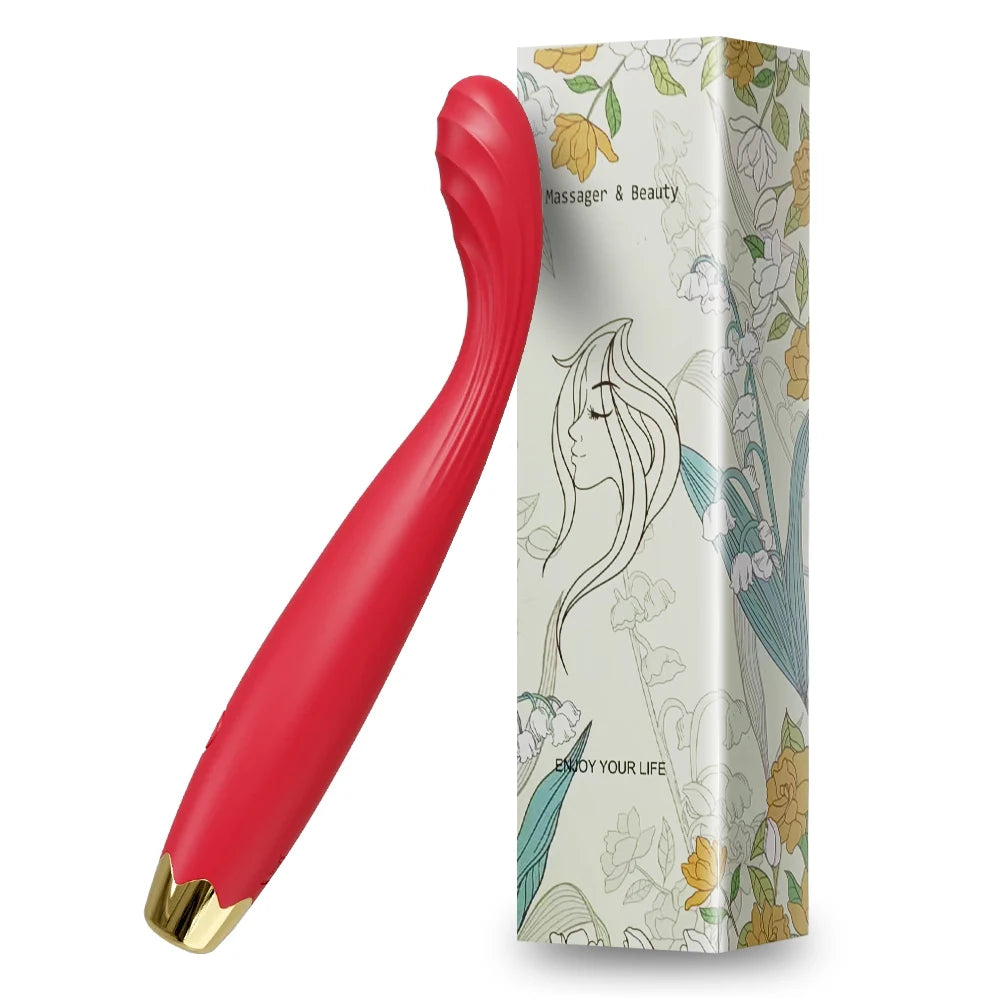 Kavisli Parmak Vibratör 10 Titreşim Modlu Klitoris Uyarıcı İpeksi Silikon 45272