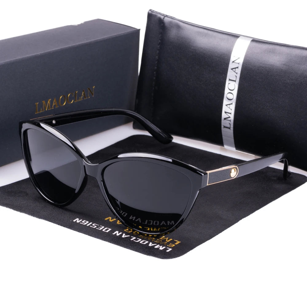 Cat Eye Güneş Gözlüğü - Kadın Polarize Gözlük UV400 Koruma 82520