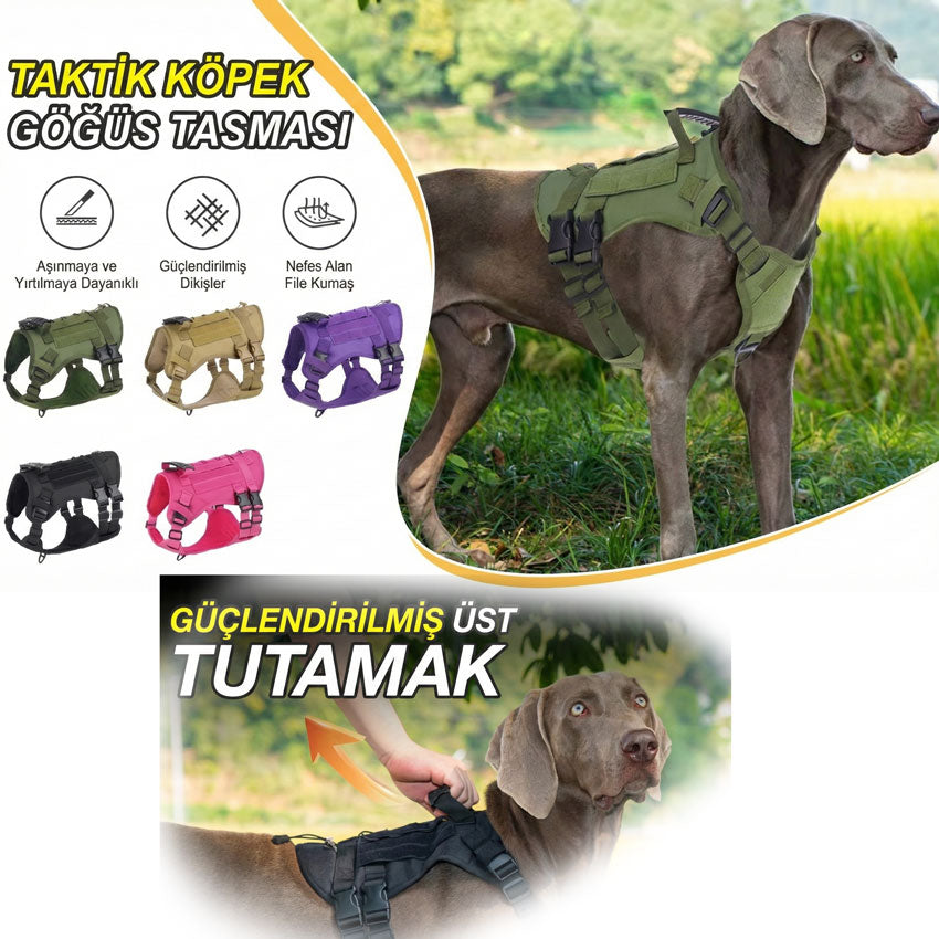 Taktik K9 Köpek Göğüs Tasması Kaçış Önleyici 68208