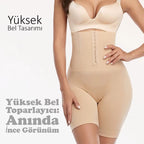 Yüksek Bel Ayarlanabilir Karın Toparlayıcı ve Popo Kaldırıcı Korse Tayt 82059