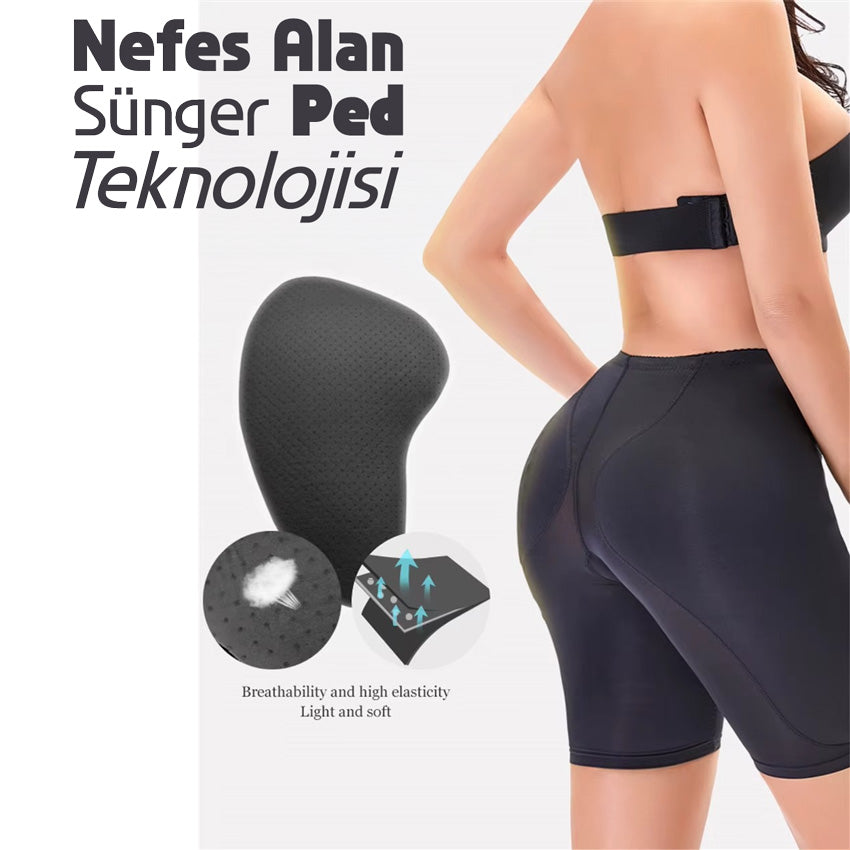 Yüksek Bel Kalça ve Basen Dolgunlaştırıcı Şekillendirici Korse Tayt 78896