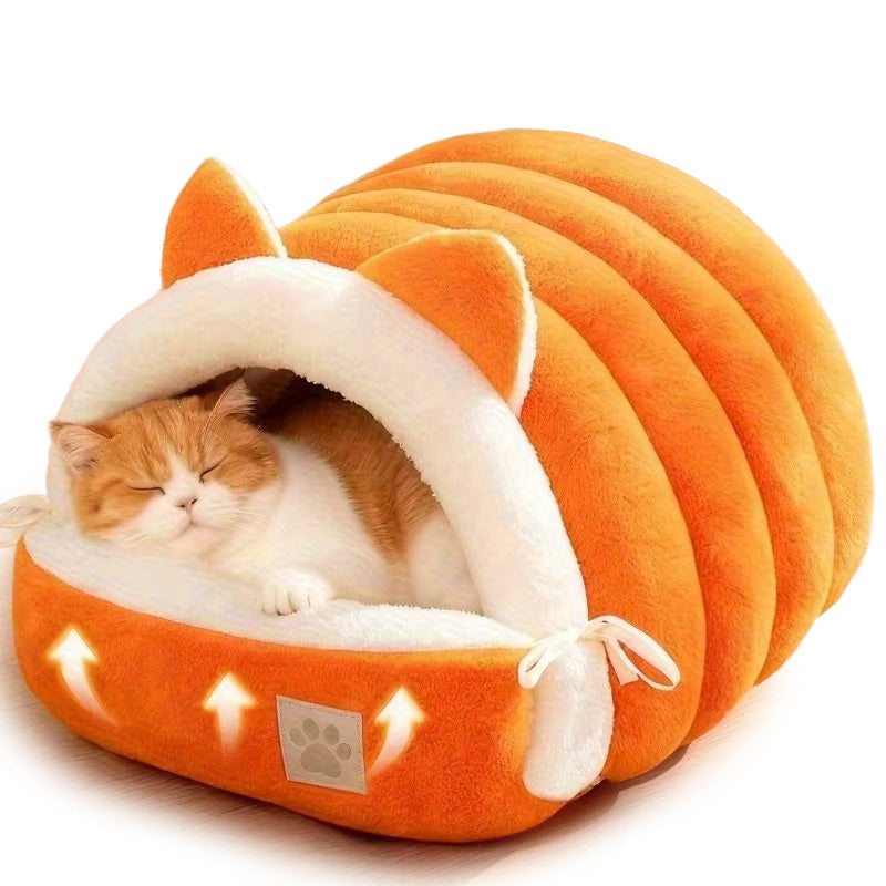 Yumuşak, Sıcak Tutan ve Yıkanabilir Kışlık Kedi Evi 87652