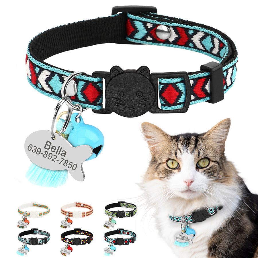 Zilli İsimli Kedi Tasması Güvenlikli Kedi Tasması 99827