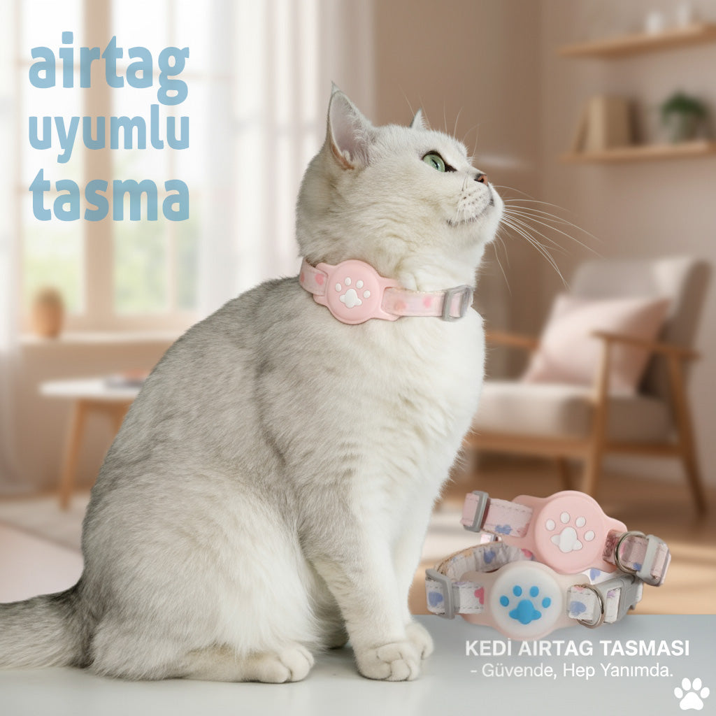 AirTag Uyumlu Kedi Tasma 32383