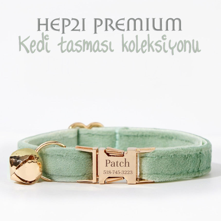 Kedi tasması Kadife İsimli Zilli 59174