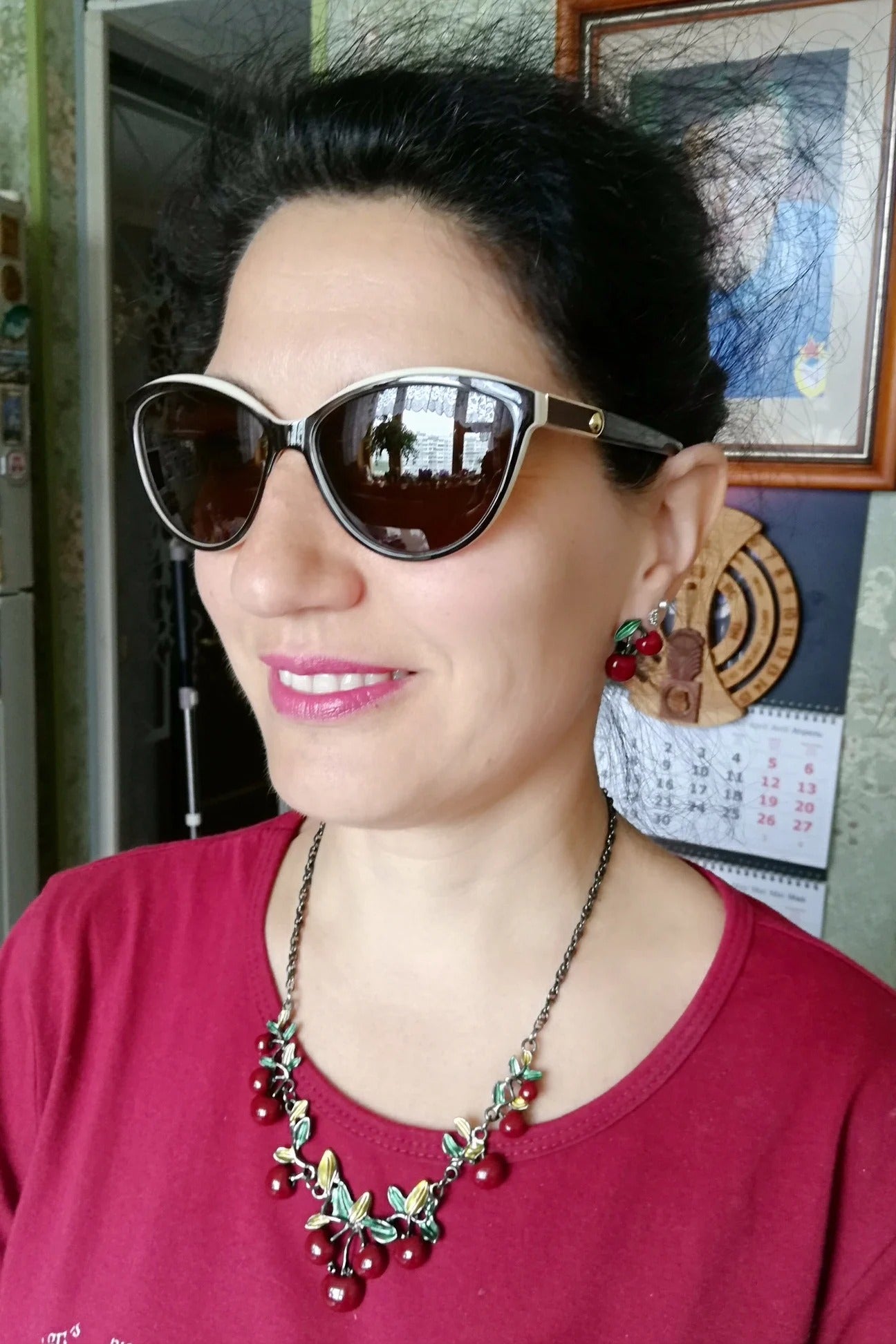 Cat Eye Güneş Gözlüğü - Kadın Polarize Gözlük UV400 Koruma 82520
