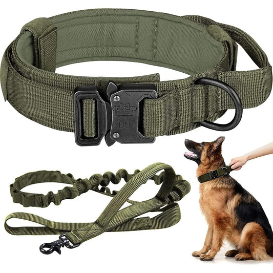 K9 Leash Tactical Dog Collar Set