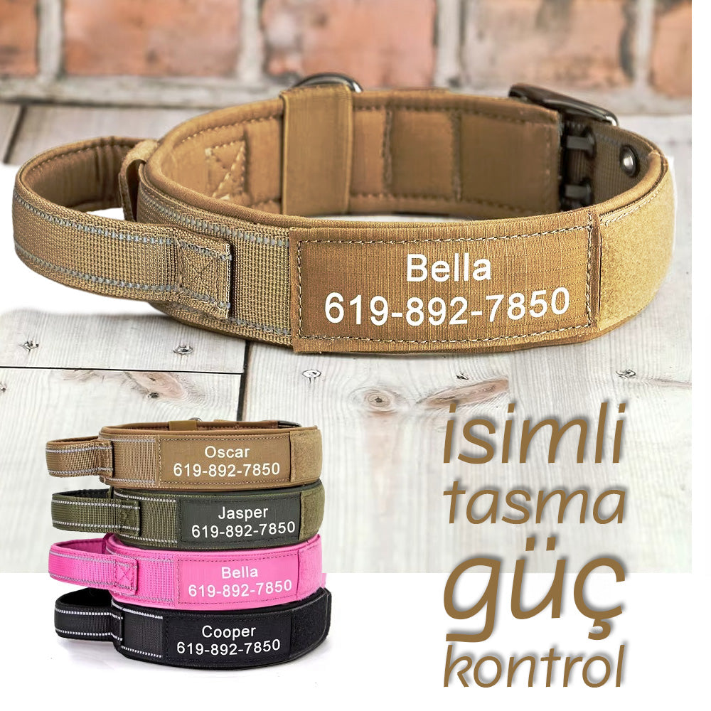 İsimli Taktik Köpek Eğitim Tasması 38588