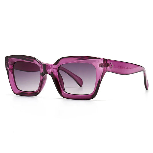 Kare Güneş Gözlüğü - Unisex Retro Moda Tasarım UV400 Korumalı 52698